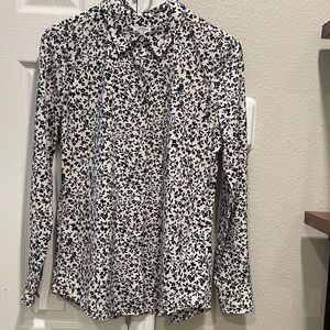 UNTUCKit For Her Floral Button Down Shirt Size 2